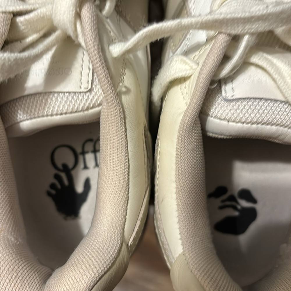 Off-white womens out of office, low trainers, in white/beige size 39 (8.5) - Picture 6 of 9